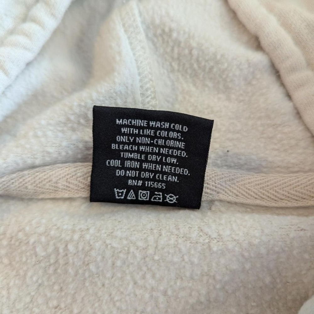 Shrek "That'll Do Donkey" Dip‎ Dye Hoodie Beige Brown Graphic Sweatshirt l Small - Picture 7 of 8